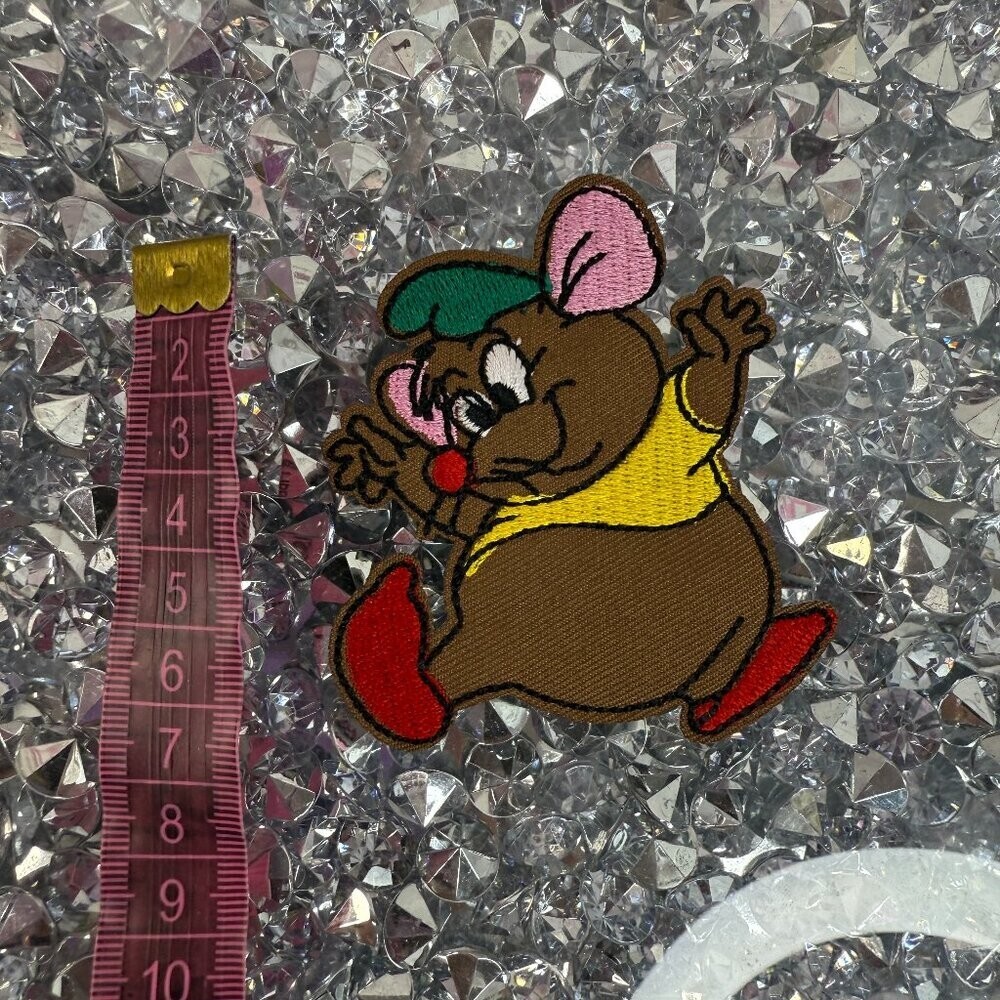 disney clothing patch iron on clothing mouse cinderella gusgus mouse iorn on